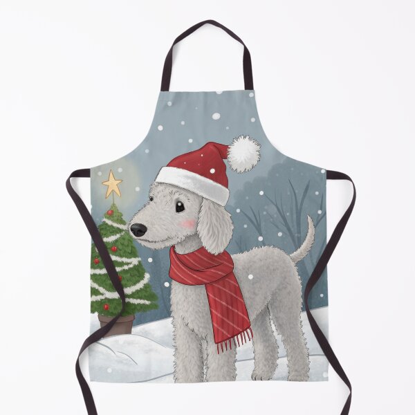 Item preview, Christmas Bedlington Terrier 15 designed and sold by AIfolklore.