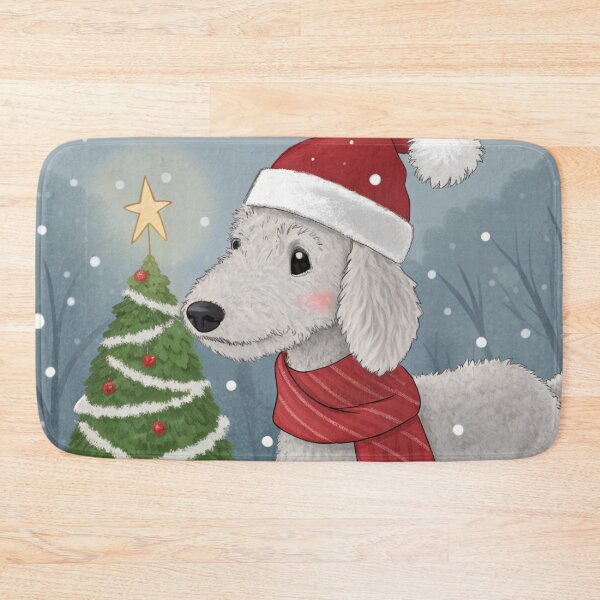 Item preview, Christmas Bedlington Terrier 15 designed and sold by AIfolklore.