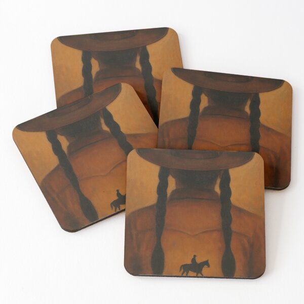 Item preview, Cowboy Braids Double Silhouette Western designed and sold by Cine8.