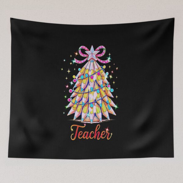 Item preview, Teacher Christmas Tree Pencil Holiday Gift Educator School Appreciation designed and sold by creativerooney.