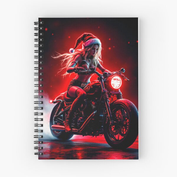Item preview, Santa Night Rider, designed for black fabrics designed and sold by SteadyRolling.