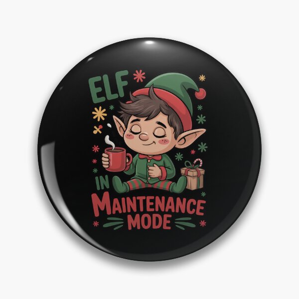 Item preview, Elf in Maintenance Mode Cute Sleepy Christmas Elf Design designed and sold by EM&Maker.