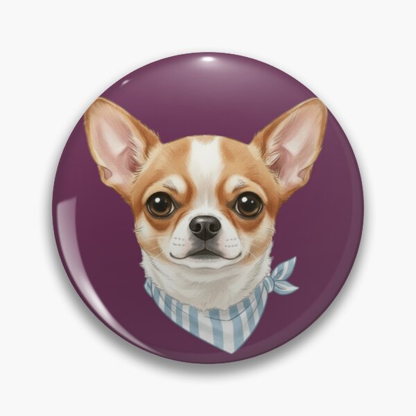 Item preview, Chihuahua With Bandana – Tiny & Bold Dog Illustration designed and sold by kimbo1106.