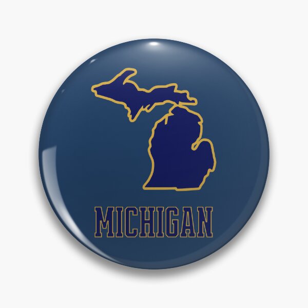 Item preview, Michigan State Outline Navy and Gold designed and sold by donwillisjrart.