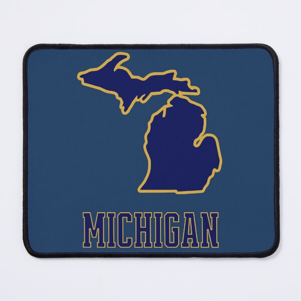 Item preview, Michigan State Outline Navy and Gold designed and sold by donwillisjrart.