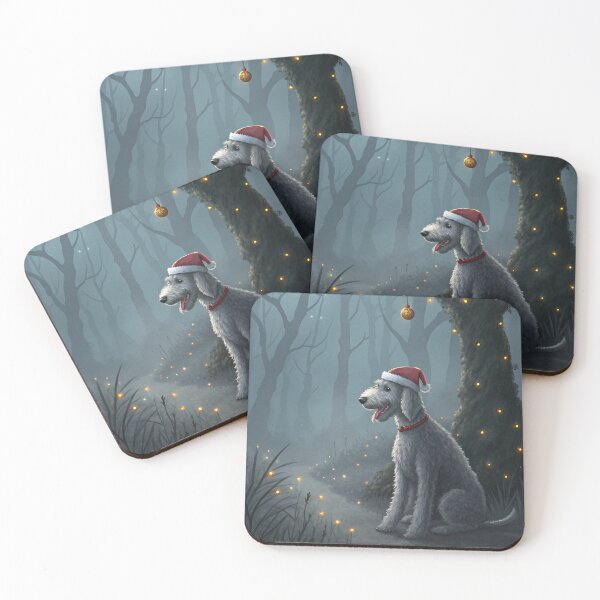 Item preview, Christmas Bedlington Terrier 16 designed and sold by AIfolklore.