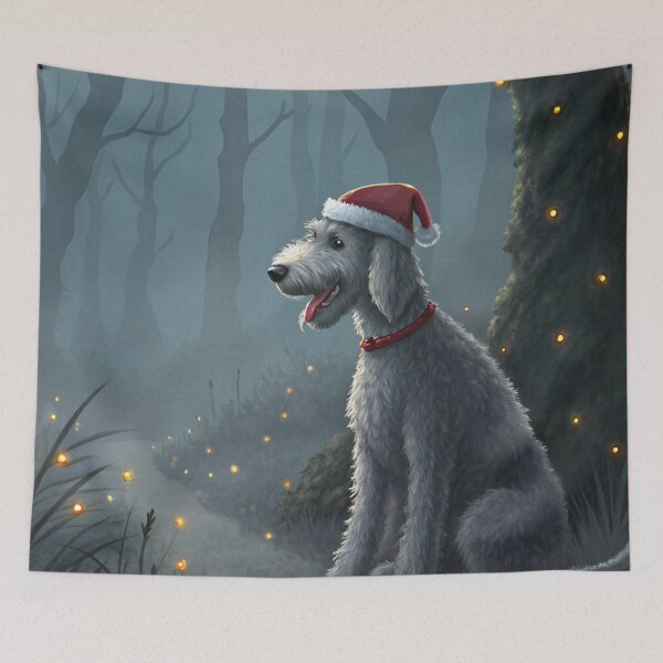 Item preview, Christmas Bedlington Terrier 16 designed and sold by AIfolklore.