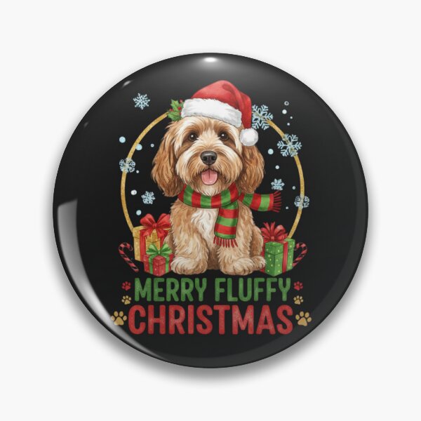 Item preview, Merry Fluffy Christmas Cockapoo Design designed and sold by RNTStudio.