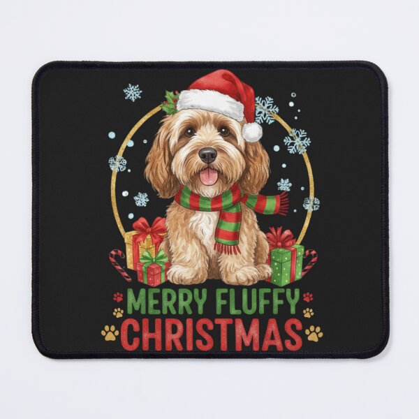 Item preview, Merry Fluffy Christmas Cockapoo Design designed and sold by RNTStudio.