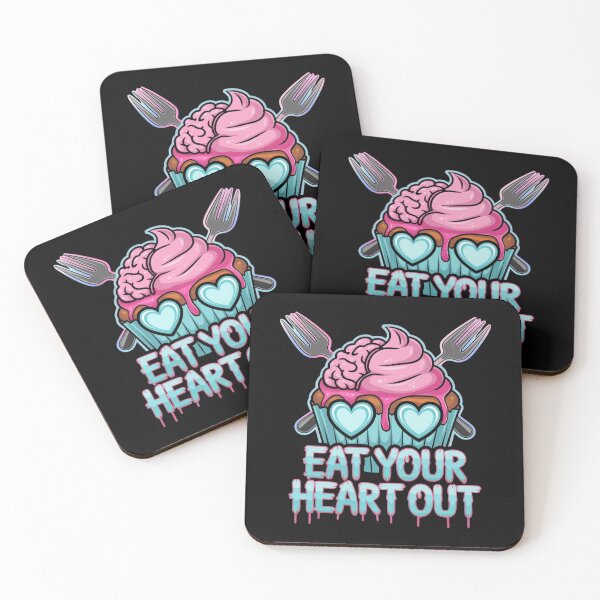 Item preview, Eat Your Heart Out – Brain Cupcake Creepy Cute designed and sold by WeranovDesign.