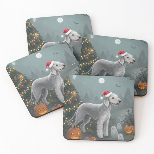 Item preview, Christmas Bedlington Terrier 17 designed and sold by AIfolklore.