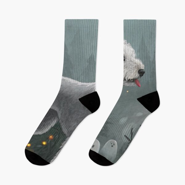 Item preview, Christmas Bedlington Terrier 17 designed and sold by AIfolklore.