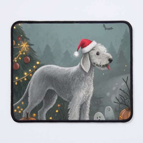 Item preview, Christmas Bedlington Terrier 17 designed and sold by AIfolklore.