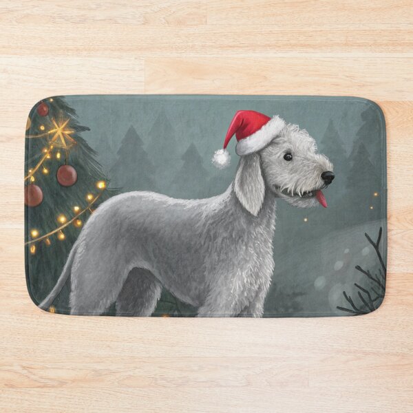 Item preview, Christmas Bedlington Terrier 17 designed and sold by AIfolklore.