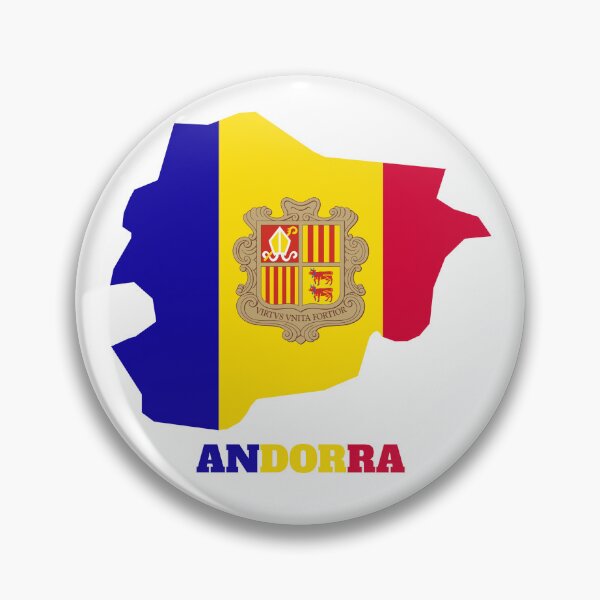 Item preview, ANDORRA Flag map design designed and sold by BasbiArt.