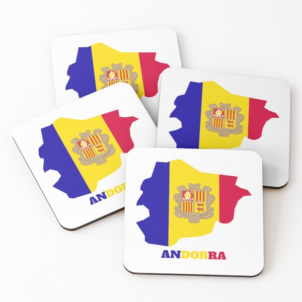 Item preview, ANDORRA Flag map design designed and sold by BasbiArt.