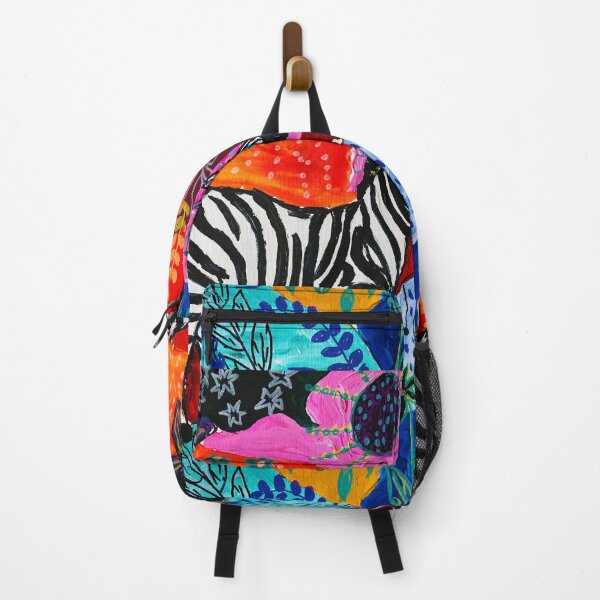 Item preview, “Big-Bottomed Zebra – Colorful Fauvist Wildlife Art by NikkiArt24” designed and sold by Nikkiart24.redbubble.com.