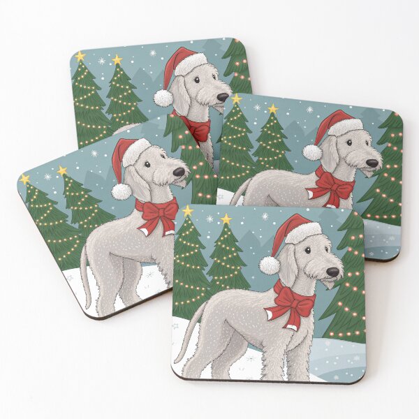 Item preview, Christmas Bedlington Terrier 18 designed and sold by AIfolklore.