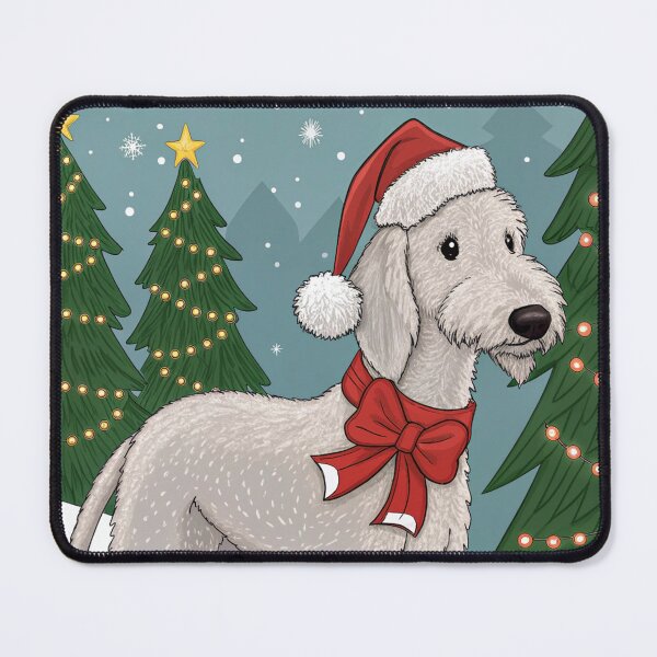 Item preview, Christmas Bedlington Terrier 18 designed and sold by AIfolklore.