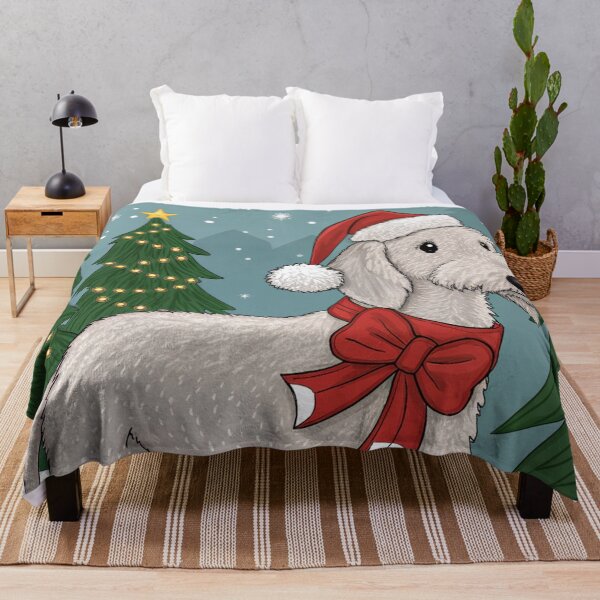 Item preview, Christmas Bedlington Terrier 18 designed and sold by AIfolklore.