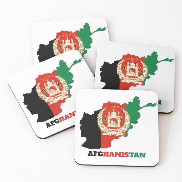 Item preview, Afghanistan flag map design designed and sold by BasbiArt.