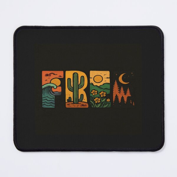 Item preview, Nature-Inspired FREE Typography Art – Ocean, Desert, Meadow & Forest Landscape Letters Design designed and sold by Bright Nest Studio.