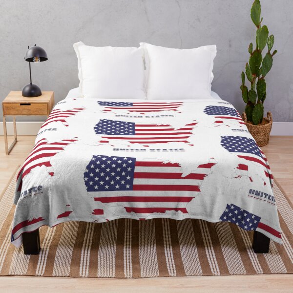 Item preview, United States flag map design designed and sold by BasbiArt.