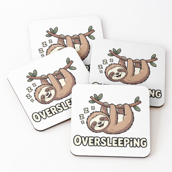 Item preview, Oversleeping Sloth Cute Funny Lazy Design designed and sold by MonkiFlipp.