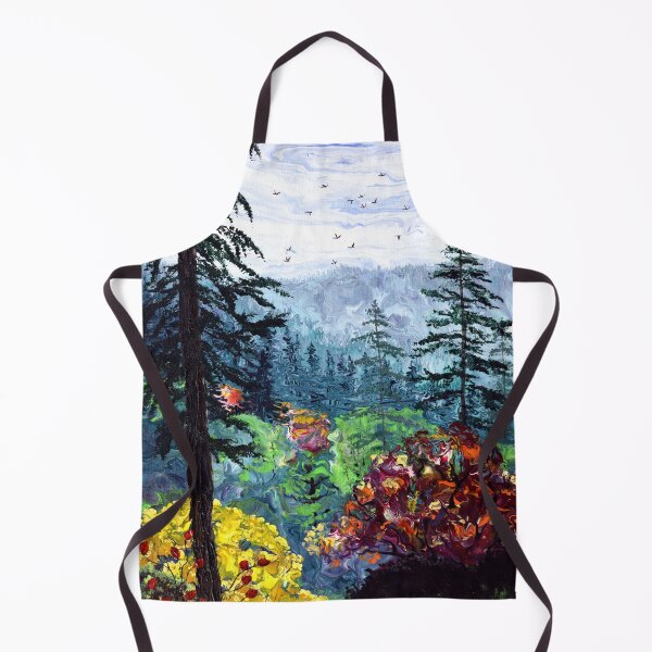 Item preview, Autumn View with Pine Trees designed and sold by BreezyZen.