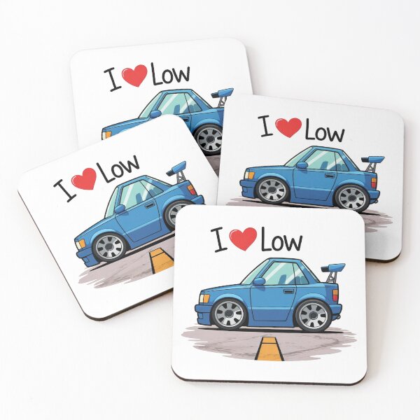 Item preview, I Love Low Stance Car Cartoon Design designed and sold by MonkiFlipp.
