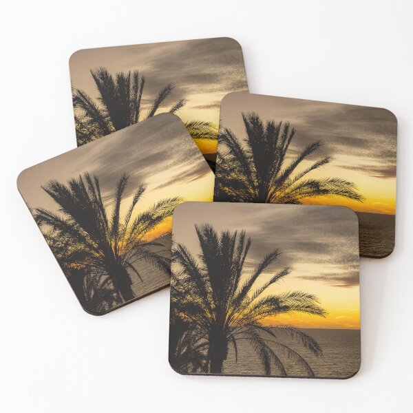Item preview, Sunset Palm tree silhouette designed and sold by twymanphoto.