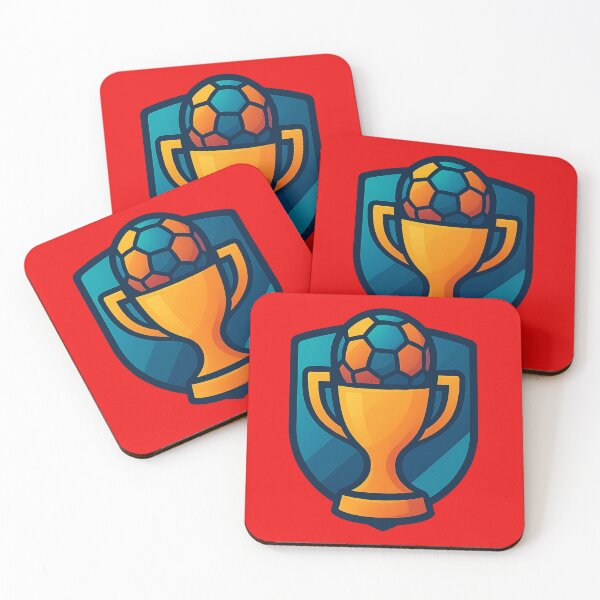 Item preview, Trophy logo with soccer ball designed and sold by Moonshroomarts.