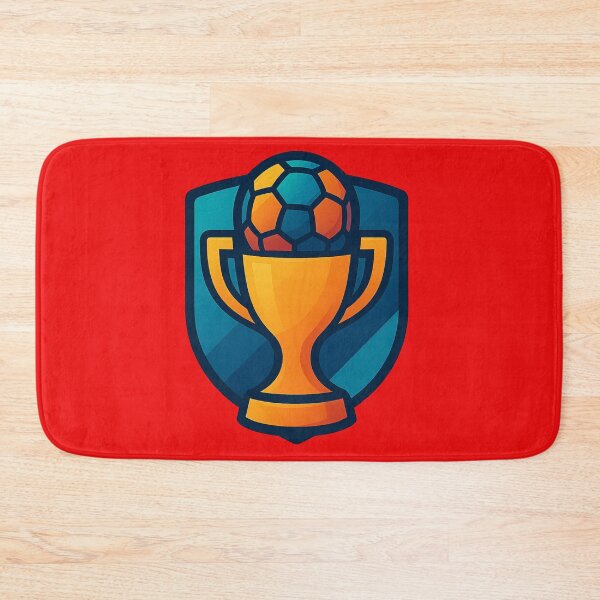 Item preview, Trophy logo with soccer ball designed and sold by Moonshroomarts.