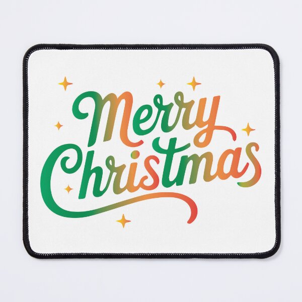 Item preview, Merry Christmas Gradient Script designed and sold by DesignOnTshirt.
