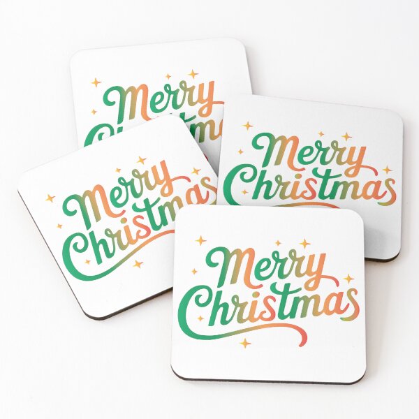 Item preview, Merry Christmas Gradient Script designed and sold by DesignOnTshirt.
