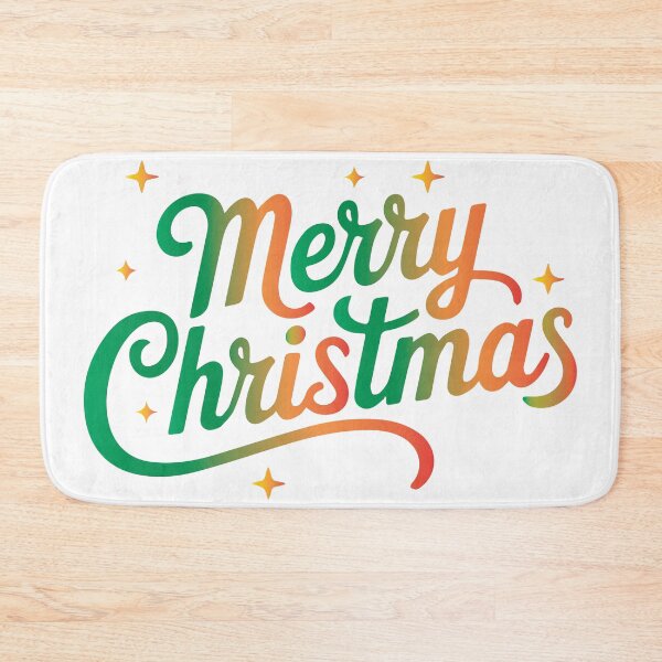 Item preview, Merry Christmas Gradient Script designed and sold by DesignOnTshirt.