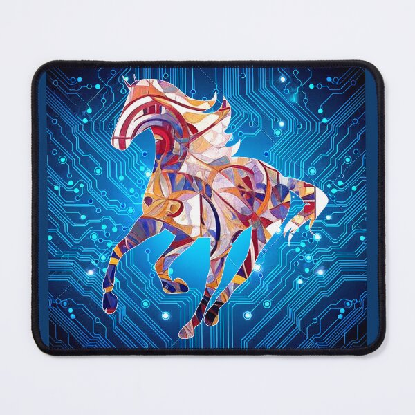 Item preview, Cubism style Beutiful Horse colorful Motherboard space designed and sold by Dmitri Matkovsky.