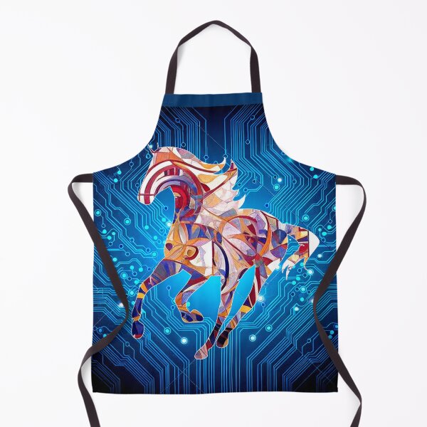 Item preview, Cubism style Beutiful Horse colorful Motherboard space designed and sold by Dmitri Matkovsky.