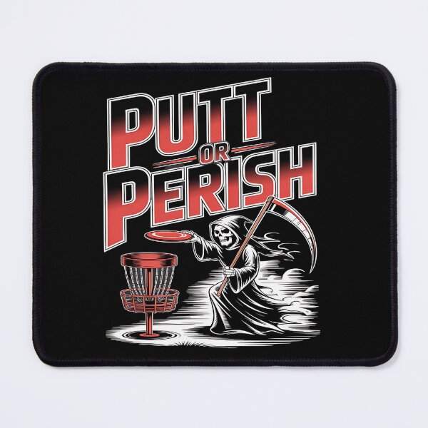 Item preview, disc golf - dark disc golf - gothic sports - grim reaper disc golf - cursed disc golfer - occult athlete - chain smoker disc golf - spooky frisbee - undead disc golfer - alternative sportswear designed and sold by JansenGS.