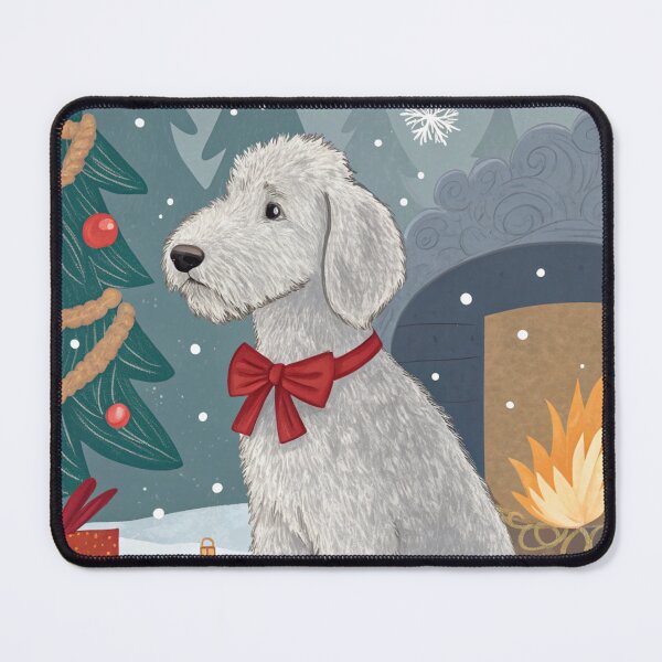 Item preview, Christmas Bedlington Terrier 21 designed and sold by AIfolklore.