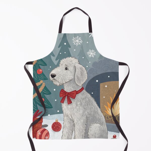 Item preview, Christmas Bedlington Terrier 21 designed and sold by AIfolklore.