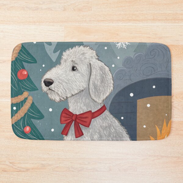 Item preview, Christmas Bedlington Terrier 21 designed and sold by AIfolklore.