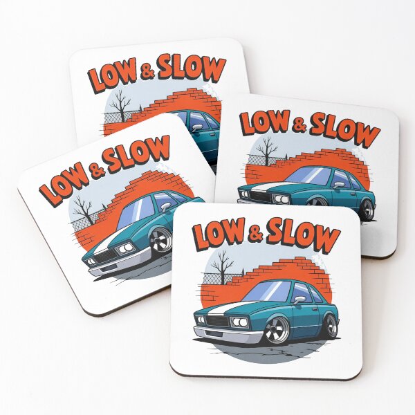 Item preview, Low and Slow Stance Car Cartoon Design designed and sold by MonkiFlipp.