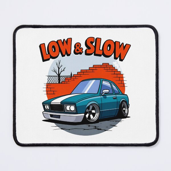 Item preview, Low and Slow Stance Car Cartoon Design designed and sold by MonkiFlipp.