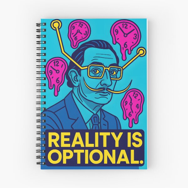 Item preview, Neon Dalí — Reality Is Optional | Surreal retro tech art designed and sold by NeonStack.