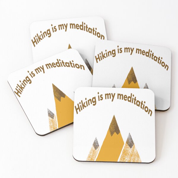 Item preview, Hiking is meditation designed and sold by NovaThreadsStore.