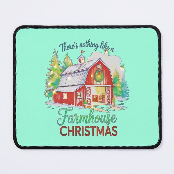 Item preview, Farmhouse Christmas Red Barn Rustic Holiday Country Christmas Decor designed and sold by creativerooney.