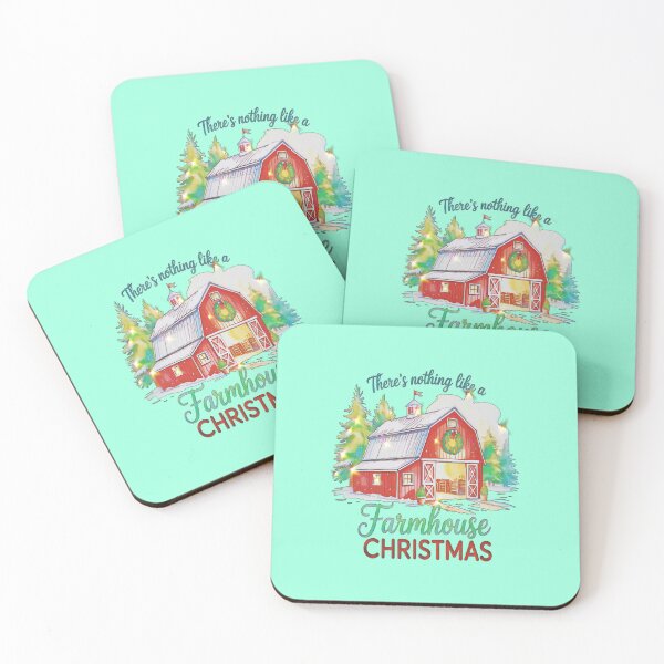 Item preview, Farmhouse Christmas Red Barn Rustic Holiday Country Christmas Decor designed and sold by creativerooney.