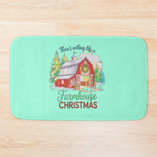 Item preview, Farmhouse Christmas Red Barn Rustic Holiday Country Christmas Decor designed and sold by creativerooney.