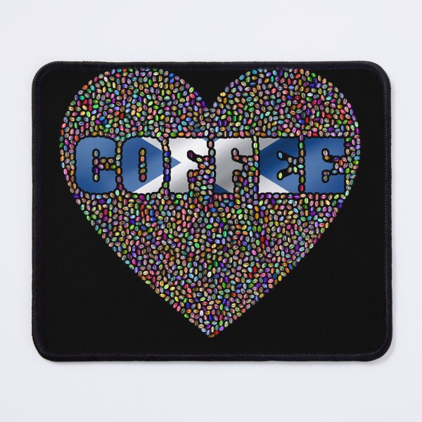 Item preview, Scottish Coffee Lover Heart Design – Scotland Flag Coffee Beans designed and sold by Loom on the Loch.